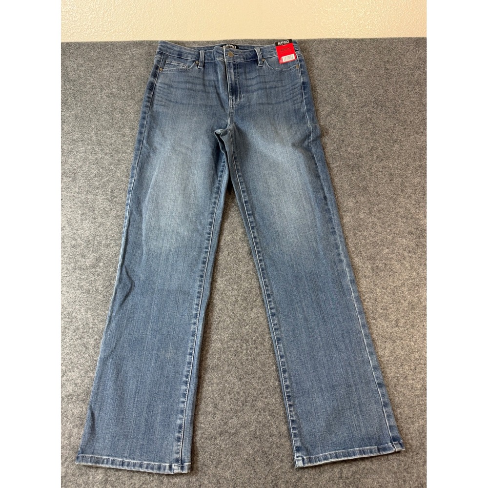 Buffalo David Bitton Alyssa Straight Leg Women 8/29 Blue NWT High Rise Stretch